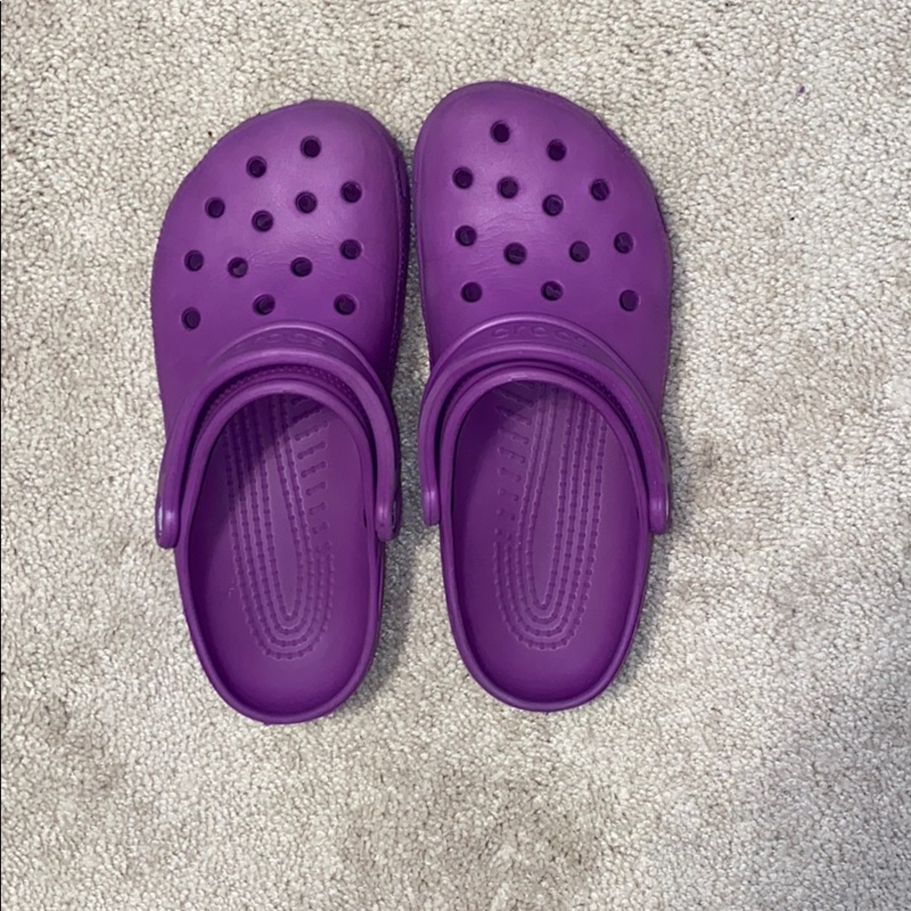 Purple Crocs